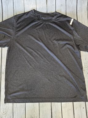 Reebok Men's Dark Gray Short-Sleeve Athletic Tee XL